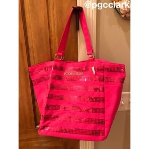 Victoria Secret Sequin Stripe Tote